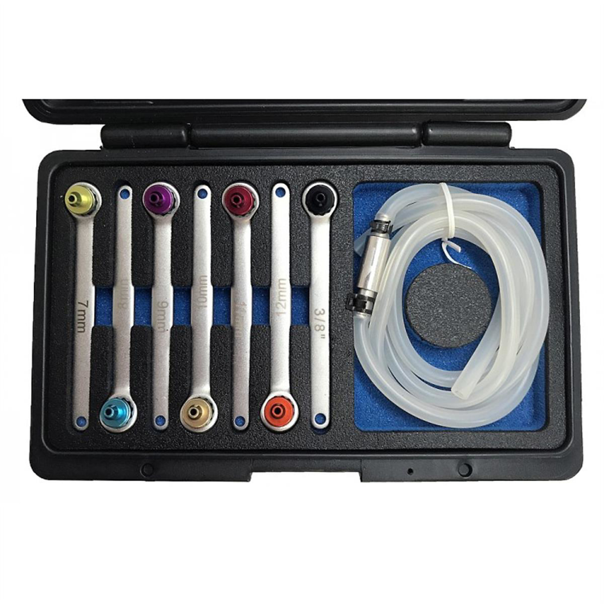 CTA Manufacturing Brake Bleeder Wrench Set — 8-Pc, 6-Point Hex, 3/8in., 7mm, 8mm, 9mm, 10mm, 11mm, 12mm, Model# CTA1945
